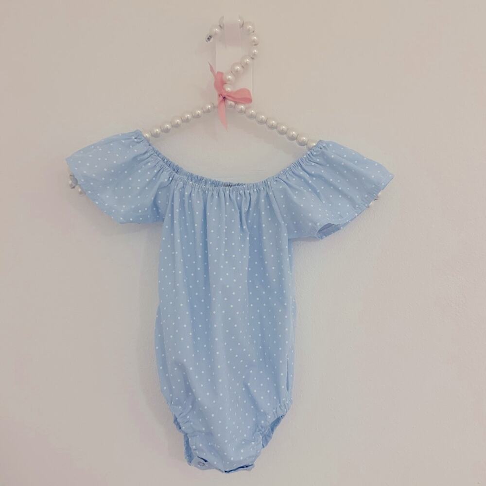 Cat Papa onesies baby girl light blue piece size 6-9 months